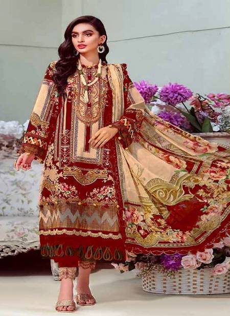 Alkarm Hit Design Heavy Cotton Designer Salwar Kameez(Pakistani Copy)